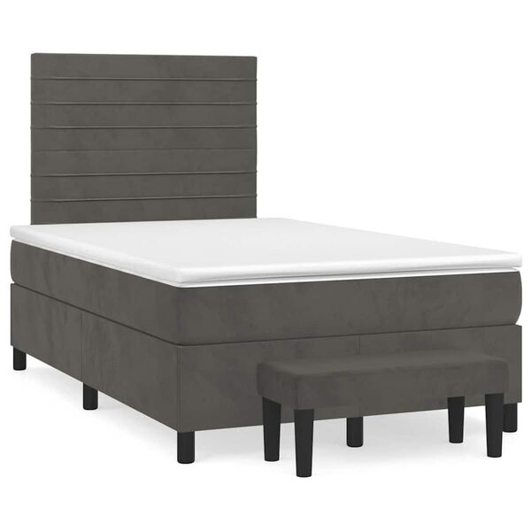 vidaXL &Kappa;&rho;&epsilon;&beta;ά&tau;&iota; Boxspring &mu;&epsilon; &Sigma;&tau;&rho;ώ&mu;&alpha; &Sigma;&kappa;&omicron;ύ&rho;&omicron; &Gamma;&kappa;&rho;&iota; 120x190 &epsilon;&kappa;. &Beta;&epsilon;&lambda;&omicron;ύ&delta;&iota;&nu;&omicron;
