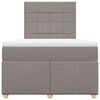 vidaXL &Kappa;&rho;&epsilon;&beta;ά&tau;&iota; Boxspring &mu;&epsilon; &Sigma;&tau;&rho;ώ&mu;&alpha; Taupe 120x190 &epsilon;&kappa;. &Upsilon;&phi;&alpha;&sigma;&mu;ά&tau;&iota;&nu;&omicron;