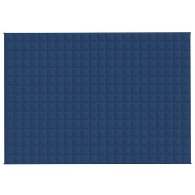 vidaXL Κουβέρτα Βαρύτητας Μπλε 155 x 220 εκ. 11 κ. Υφασμάτινη