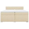 vidaXL &Kappa;&rho;&epsilon;&beta;ά&tau;&iota; Boxspring &mu;&epsilon; &Sigma;&tau;&rho;ώ&mu;&alpha; &Kappa;&rho;&epsilon;&mu; 200x200 &epsilon;&kappa;. &Upsilon;&phi;&alpha;&sigma;&mu;ά&tau;&iota;&nu;&omicron;