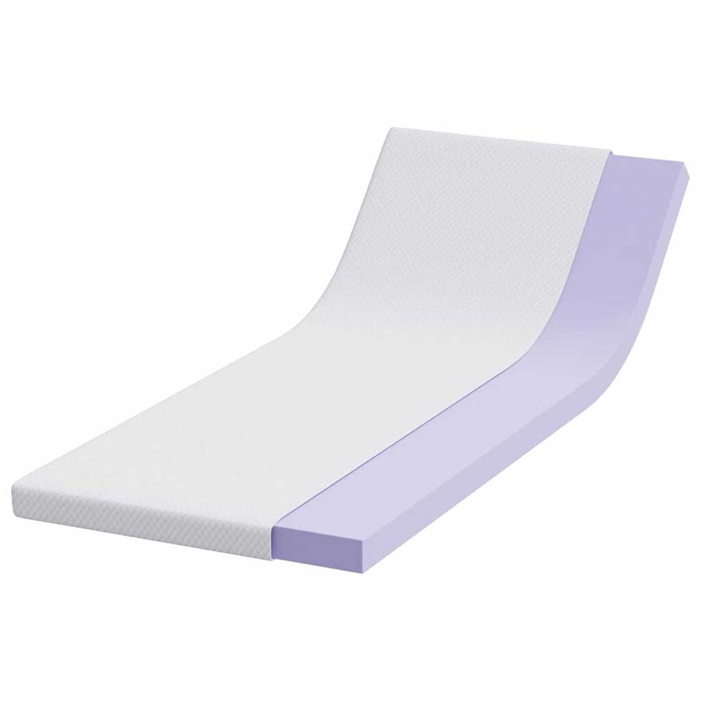 vidaXL Στρώματα Λευκό 70 x 200 cm 100% ύφασμα πολυεστέρα με τζακάρ