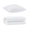 vidaXL Διπλό με Μαξιλάρι 2 pcs Λευκό 155 x 200 εκ. Μικροΐνες