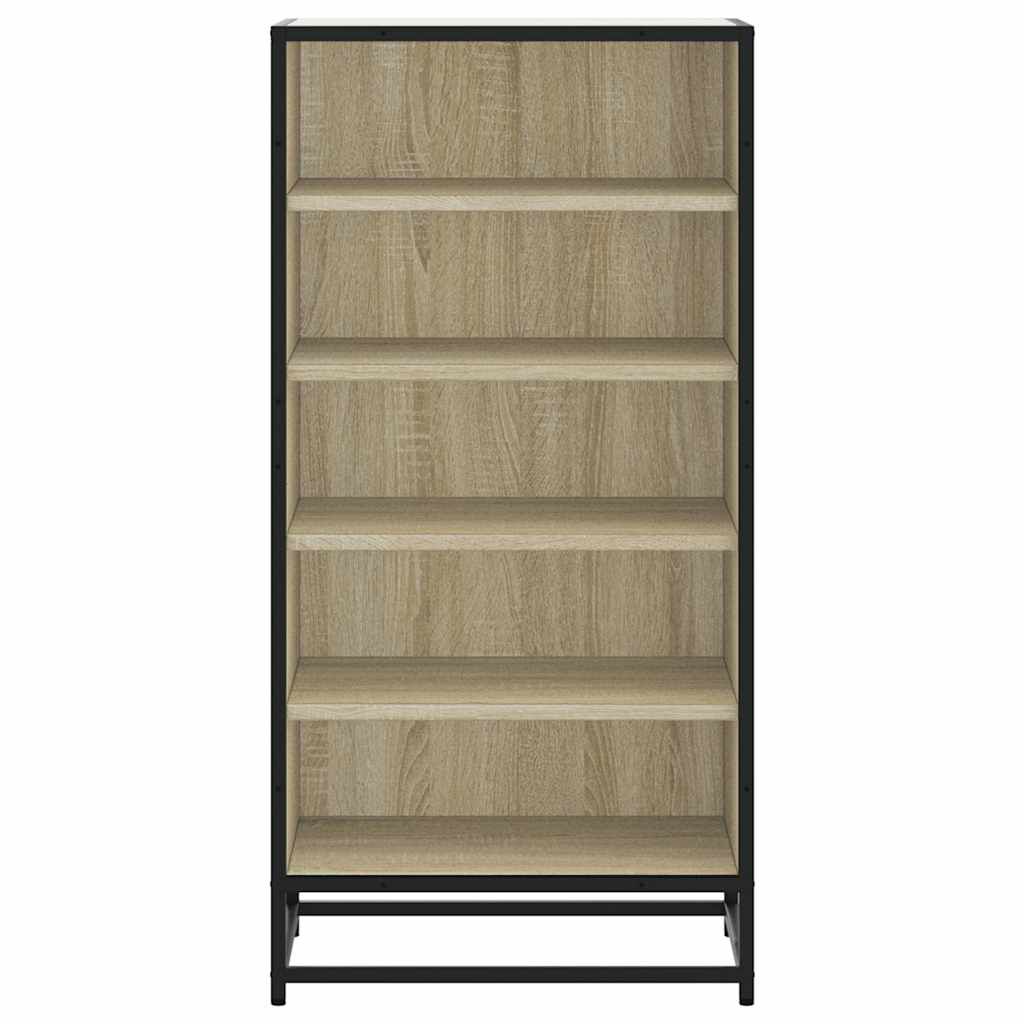 vidaXL Παπουτσοθήκη Sonoma Δρυς 48x38x97,5 εκ. από Επεξεργασμένο Ξύλο