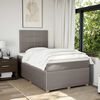vidaXL &Kappa;&rho;&epsilon;&beta;ά&tau;&iota; Boxspring &mu;&epsilon; &Sigma;&tau;&rho;ώ&mu;&alpha; Taupe 120x200 &epsilon;&kappa;. &Upsilon;&phi;&alpha;&sigma;&mu;ά&tau;&iota;&nu;&omicron;