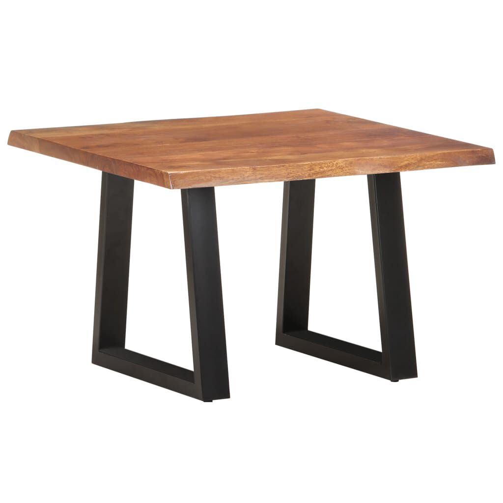 vidaXL Τραπεζάκι Σαλονιού Live Edge 60x60x40 εκ. Μασίφ Ξύλο Ακακίας