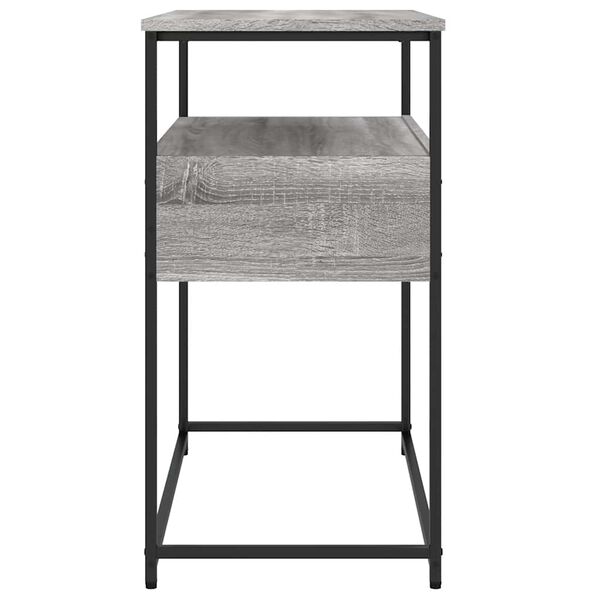 vidaXL Τραπέζι Κονσόλα Γκρι Sonoma 75x40x75 εκ. Επεξεργασμένο Ξύλο