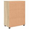 vidaXL Ντουλάπι Μπάνιου Sonoma Δρυς 60 x 35 x 80 εκ Επεξεργασμένο ξύλο