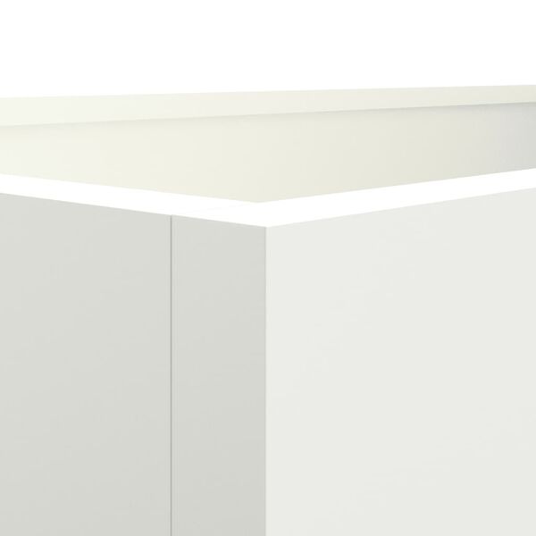 vidaXL Ζαρντινιέρα Λευκή 62x30x29 εκ. από Χάλυβα