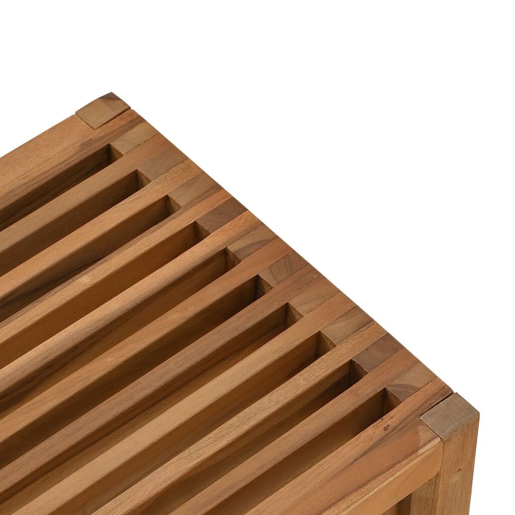 vidaXL Τραπεζάκι Κήπου 50x32.5x35 cm Μασίφ ξύλο teak