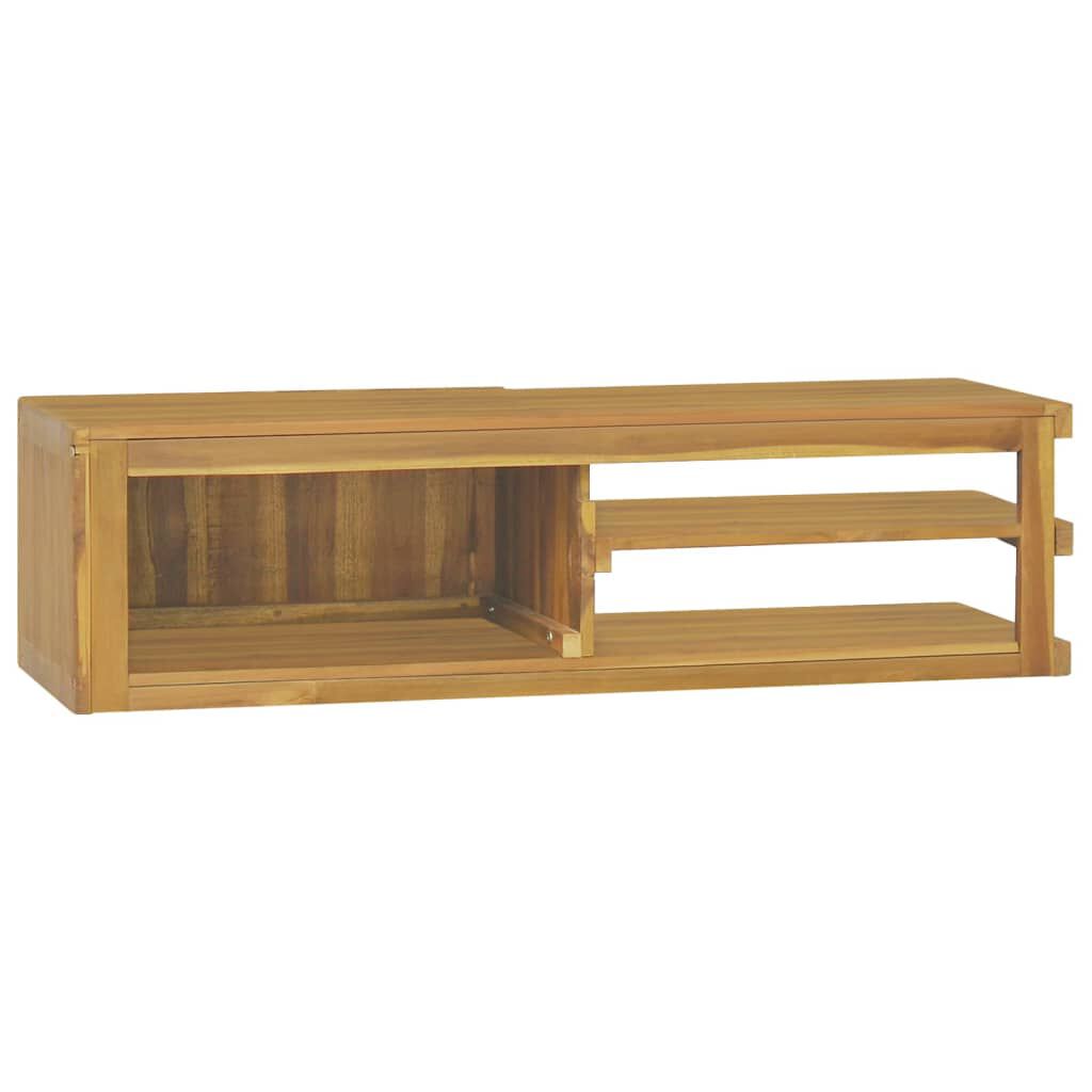 vidaXL Έπιπλο Μπάνιου Επιτοίχιο 110 x 40 x 30 εκ. από Μασίφ Ξύλο Teak
