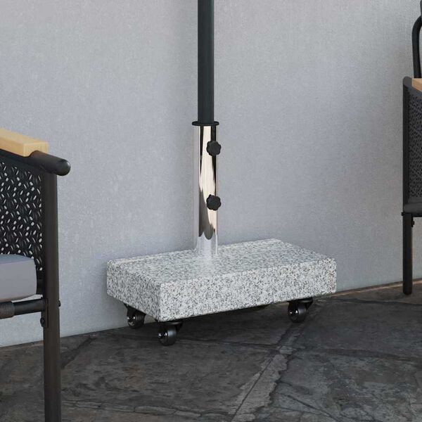vidaXL Βάση Ομπρέλας Ανοιχτό Γκρι 45 x 25 x 8,3 εκ. από Γρανίτη