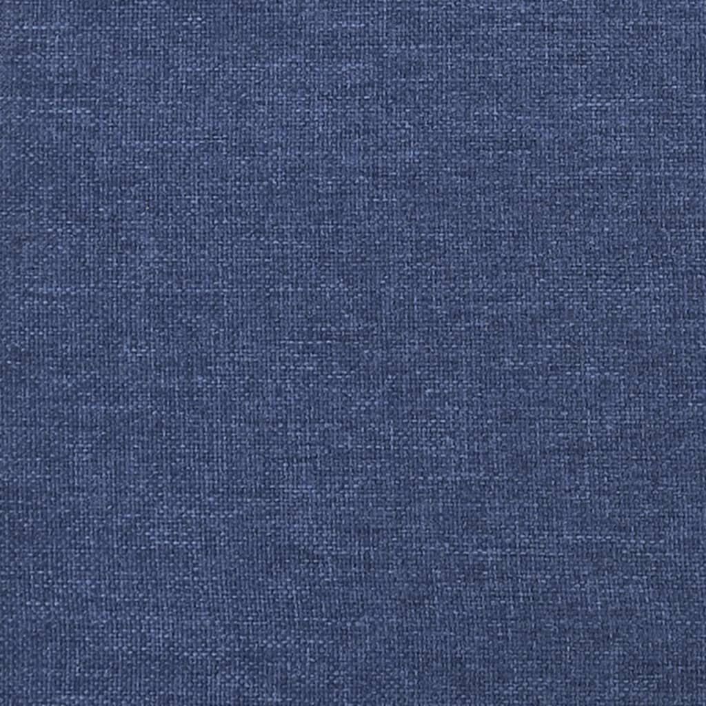 vidaXL Πλαίσιο κρεβατιού χωρίς στρώμα μπλε 120x200cm ύφασμα