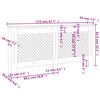 vidaXL Κάλυμμα Καλοριφέρ Ανθρακί 172 x 19 x 81,5 εκ. από MDF