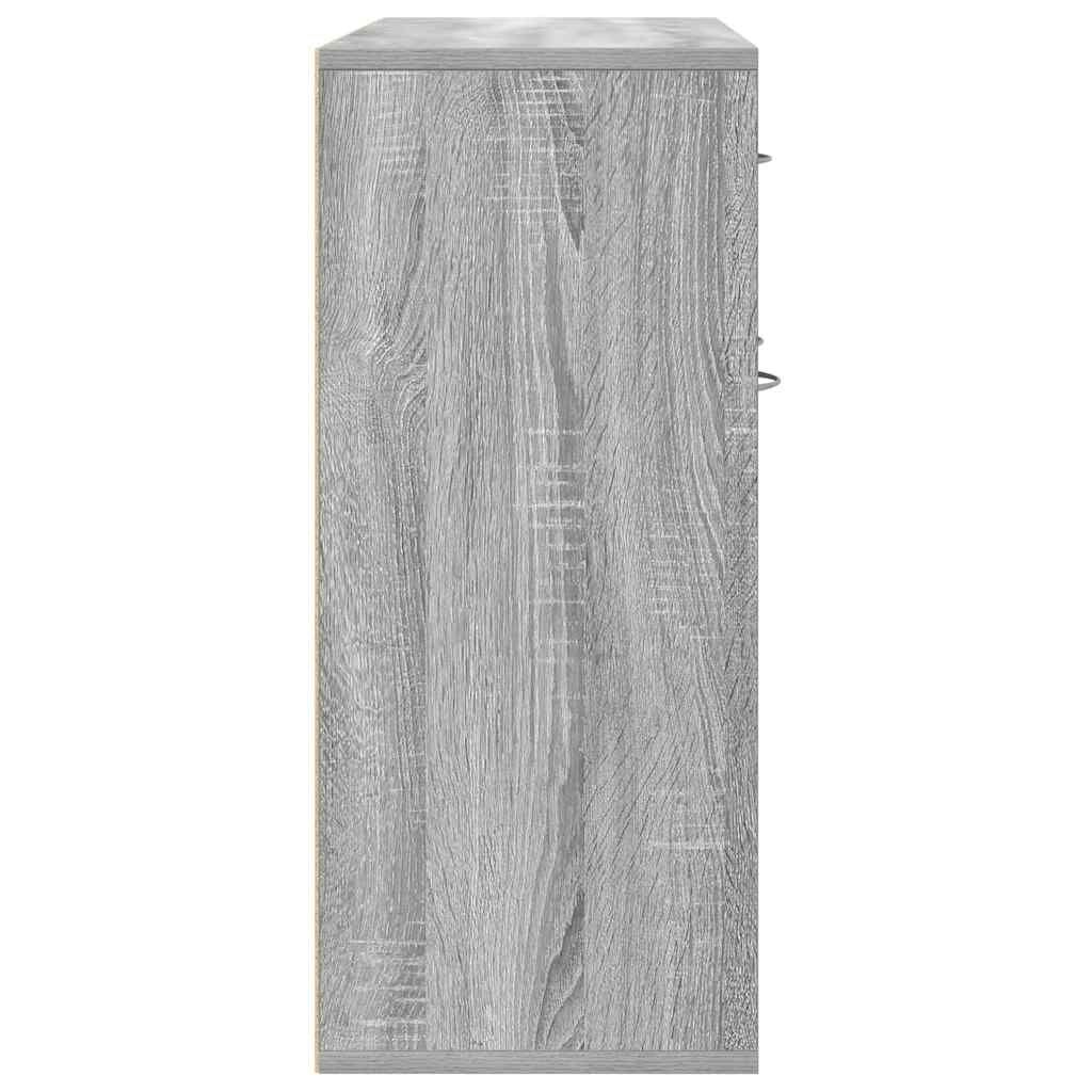 vidaXL Ντουλάπι Γκρι Sonoma 88x30x70 εκ. από Επεξεργασμένο Ξύλο