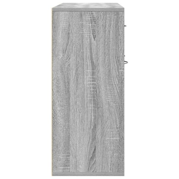 vidaXL Ντουλάπι Γκρι Sonoma 88x30x70 εκ. από Επεξεργασμένο Ξύλο