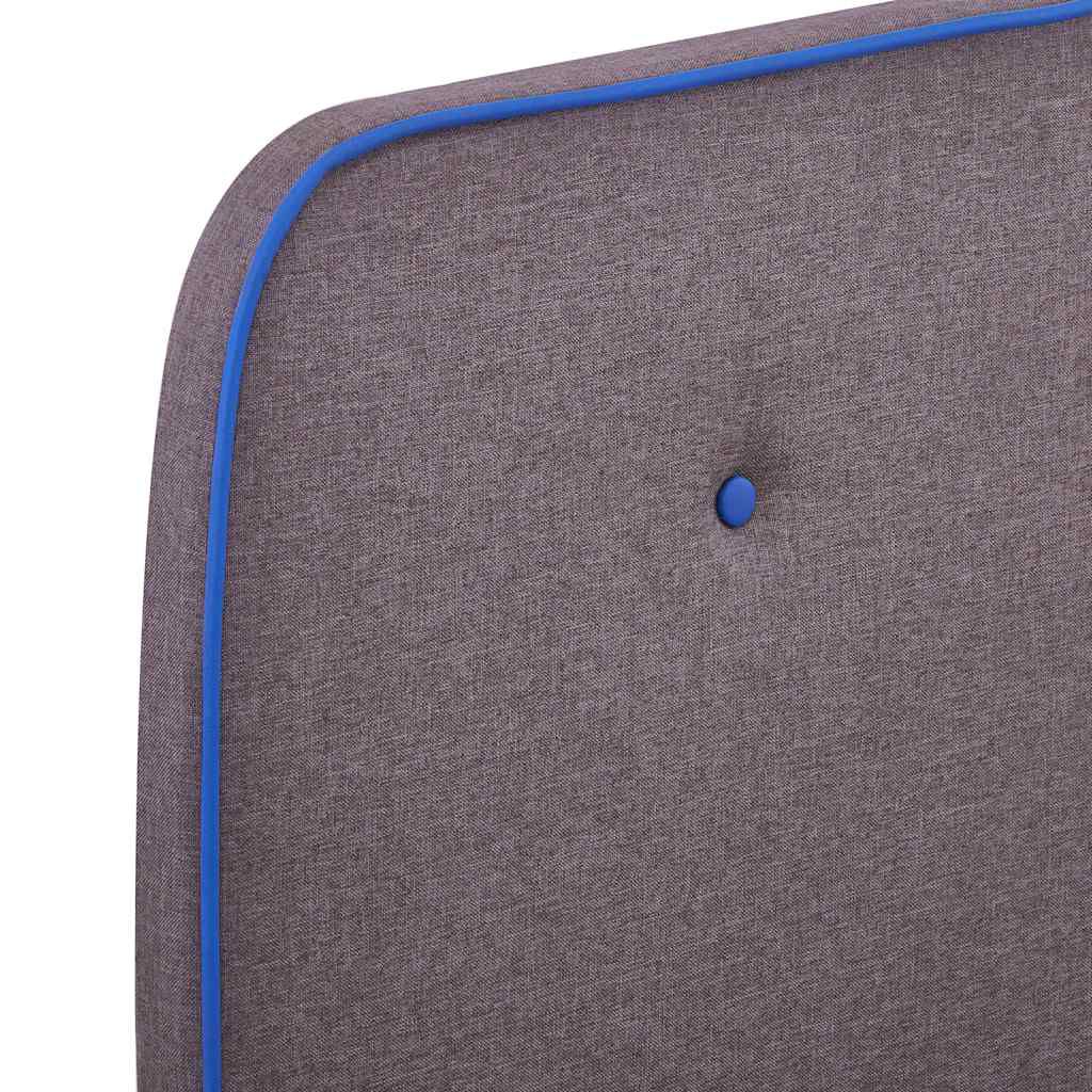vidaXL Πλαίσιο Κρεβατιού χωρίς στρώμα Taupe 120x190 εκ. Υφασμάτινο