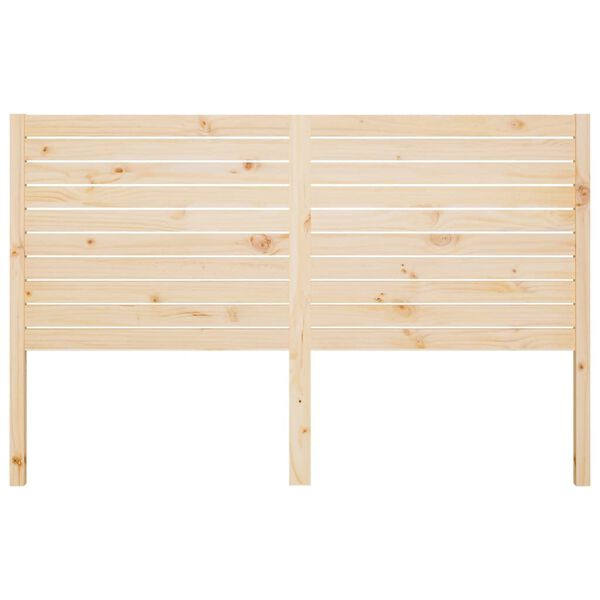 vidaXL Κεφαλάρι Κρεβατιού 141 x 4 x 100 εκ. από Μασίφ Ξύλο Πεύκου