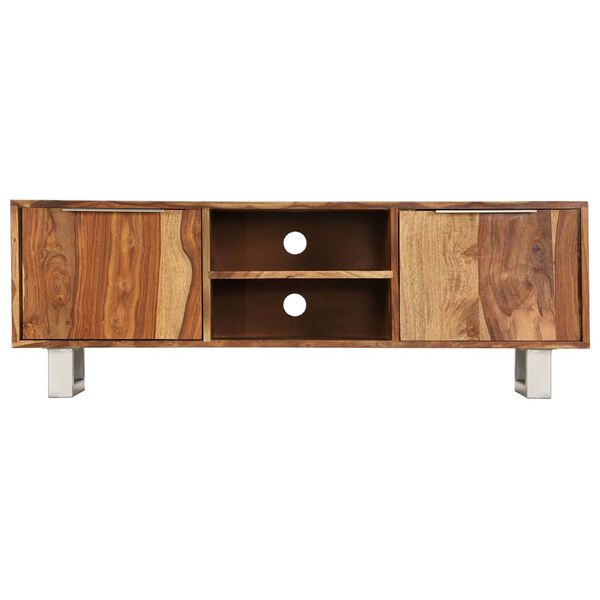 vidaXL Έπιπλο Τηλεόρασης Μελί 118 x 30 x 40 εκ. Μασίφ Ξύλο Ακακίας