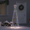 vidaXL LED Χριστουγεννιάτικο Δέντρο με 390 LED Πολύχρωμο 250 cm Σίδερο