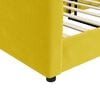 vidaXL Καναπές Κρεβάτι Κίτρινος 100 x 200 εκ. Βελούδινος