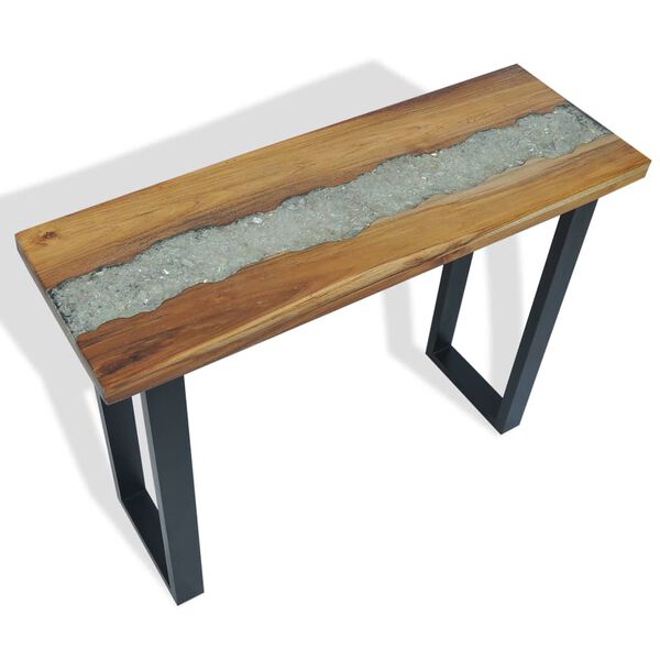 vidaXL Κονσόλα Τραπέζι 100 x 35 x 75 εκ. από Ξύλο Teak