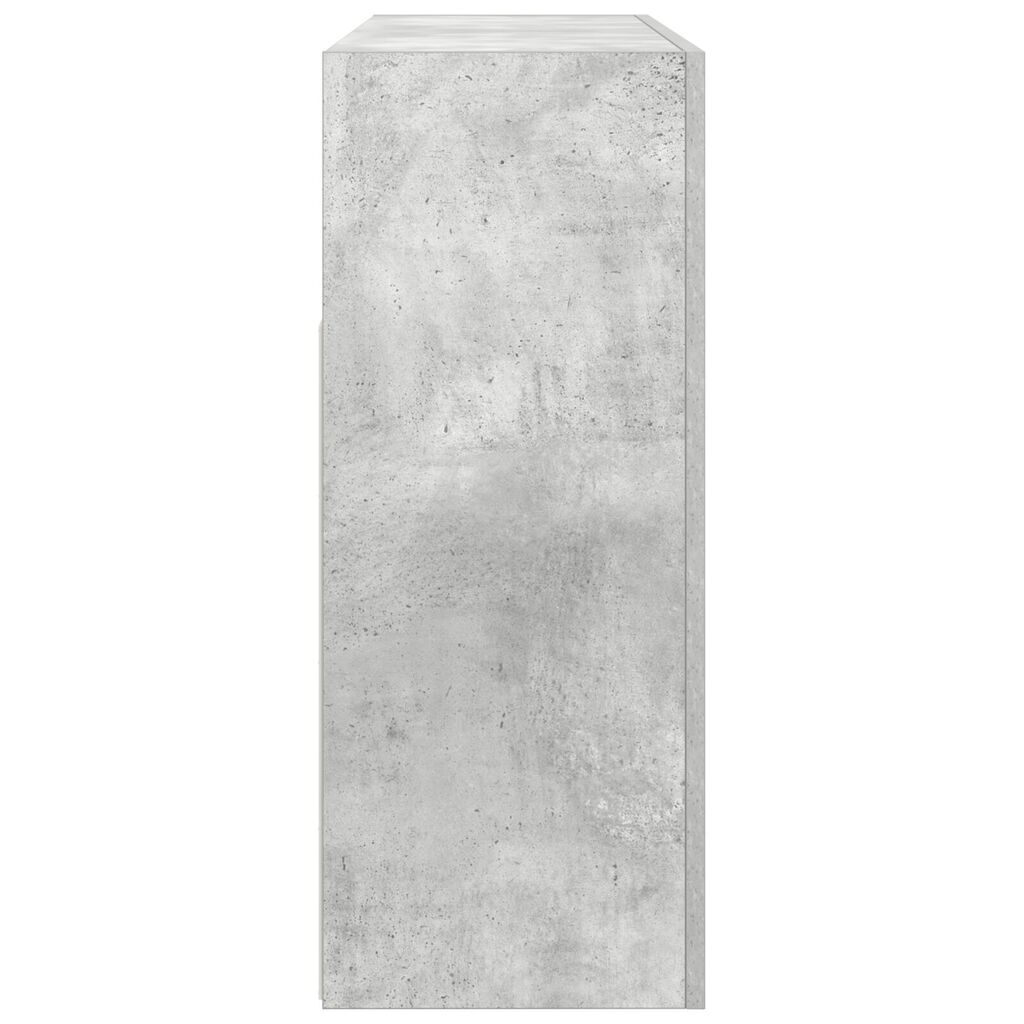 vidaXL Πλαϊνό γραφείο Γκρι σκυροδέματος 116 x 30 x 75 εκ.