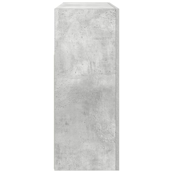 vidaXL Πλαϊνό γραφείο Γκρι σκυροδέματος 116 x 30 x 75 εκ.