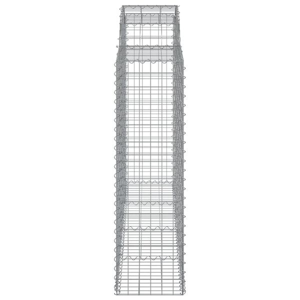 vidaXL Συρματοκιβώτια Τοξωτά 5 τεμ. 200x50x140/160 εκ. Γαλβαν. Ατσάλι