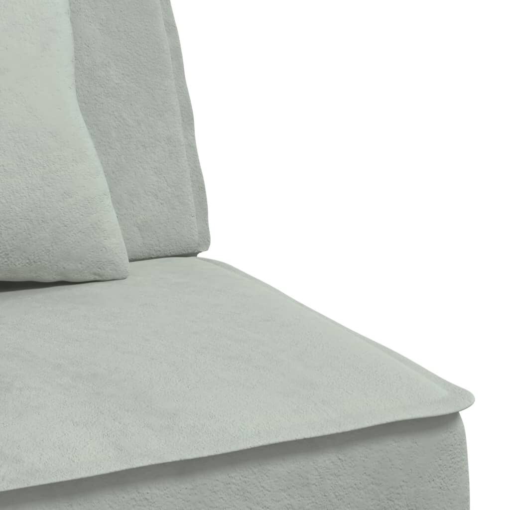 vidaXL Καναπές Κρεβάτι Γωνιακός Αν. Γκρι 255 x 140 x 70 εκ. Βελούδινος