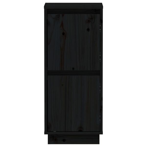 vidaXL Ντουλάπια 2 τεμ. Μαύρα 31,5 x 34 x 75 εκ. από Μασίφ Ξύλο Πεύκου