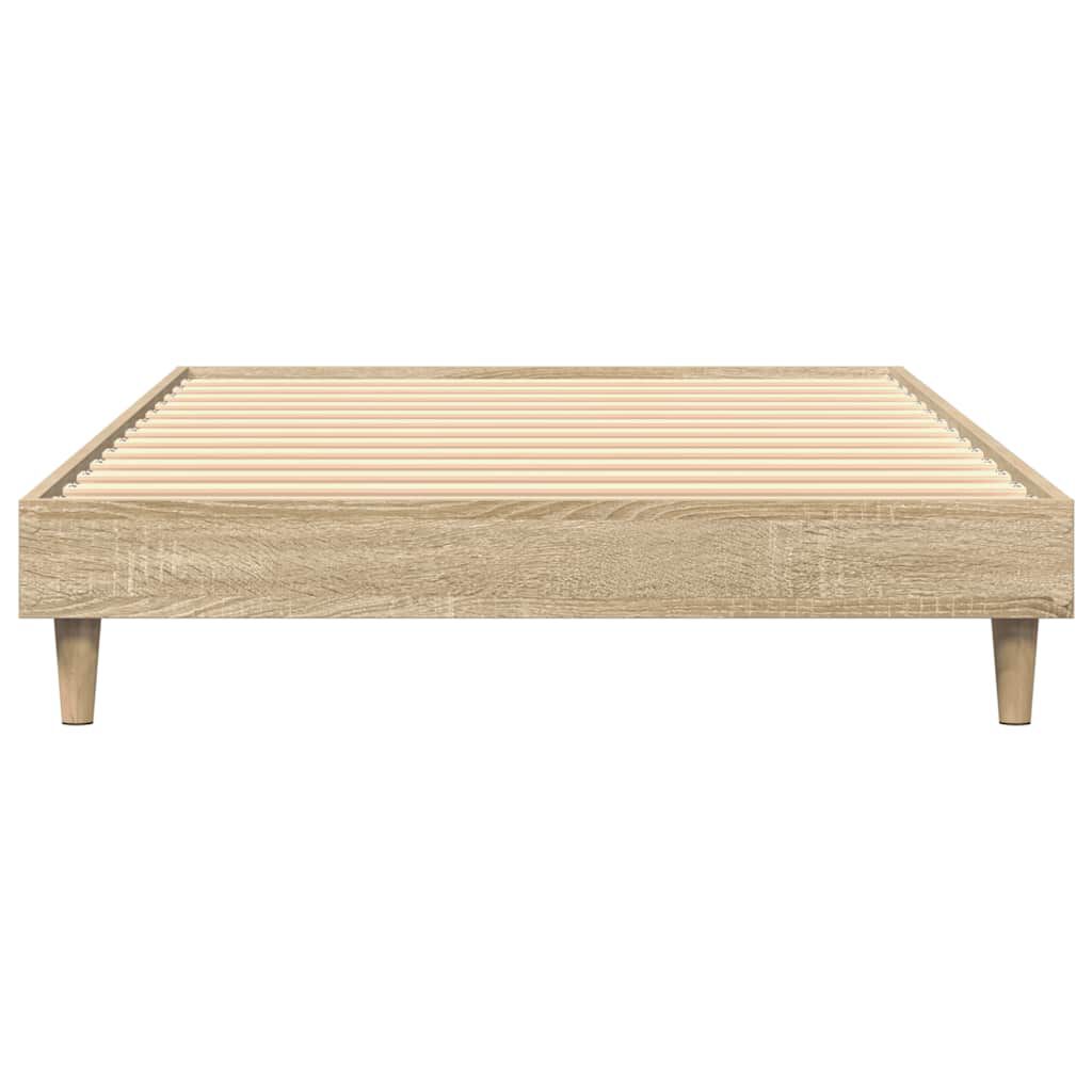 vidaXL Πλαίσιο Κρεβ. Χωρ. Στρώμα Sonoma Δρυς 90x200 εκ. Επεξ. Ξύλο
