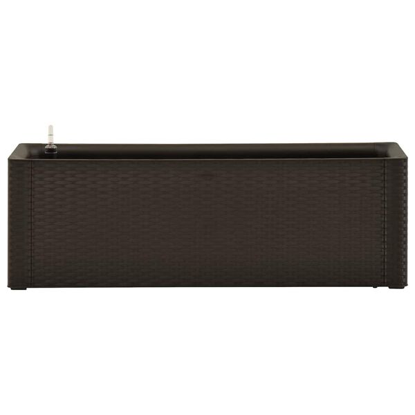 vidaXL Ζαρντινιέρα Κήπου Μόκα 100x43x33 εκ. με Αυτόματο Πότισμα