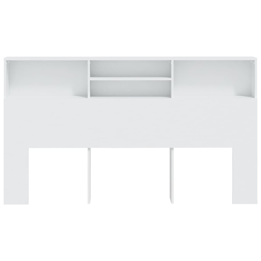vidaXL Κεφαλάρι Με Αποθηκευτικό Χώρο Λευκό 180 x 19 x 103,5 εκ.