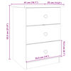 vidaXL Κομοδίνο ALTA 41 x 35 x 55,5 εκ. από Μασίφ Ξύλο Πεύκου