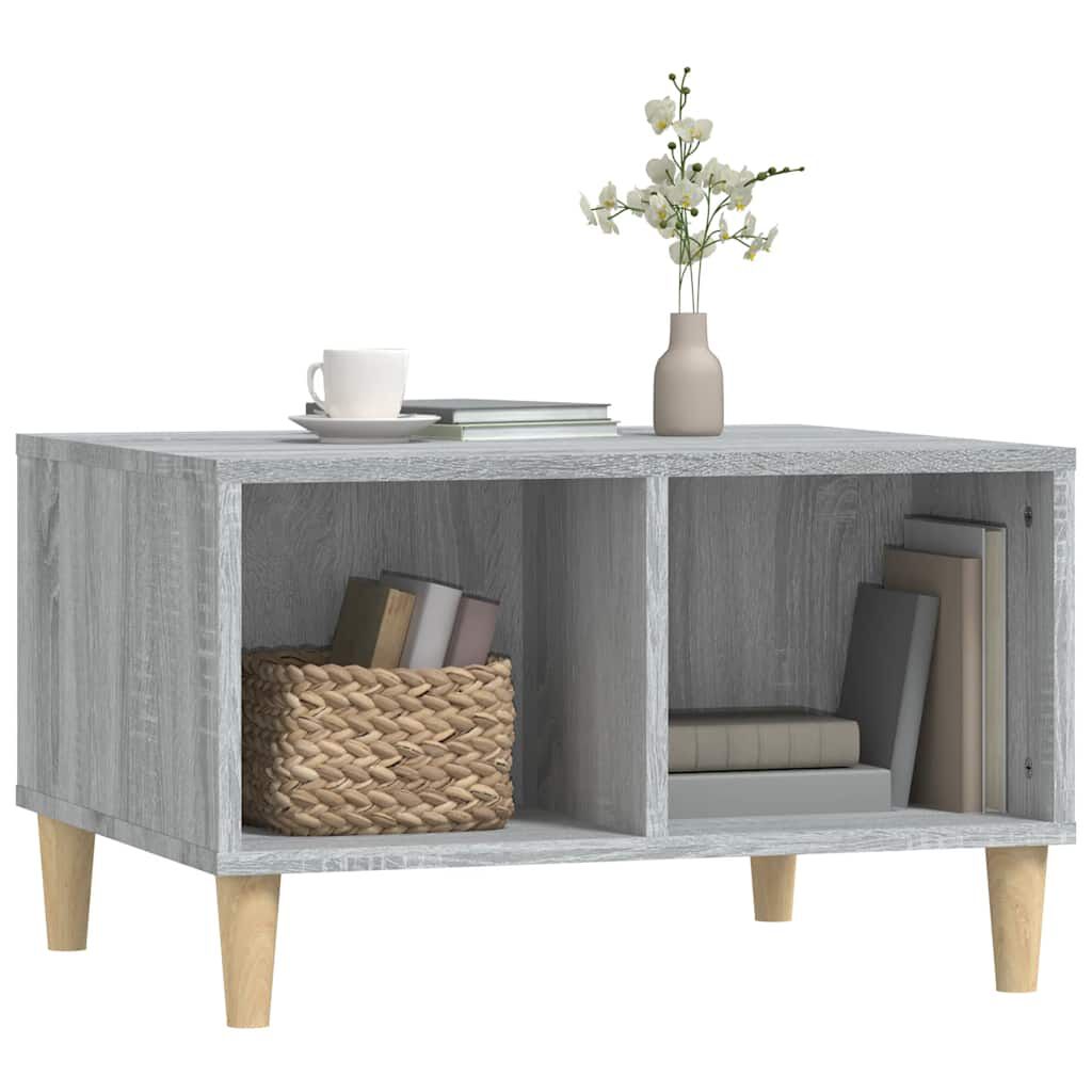 vidaXL Τραπεζάκι Σαλονιού Γκρι Sonoma 60x50x36,5εκ. Επεξεργασμένο Ξύλο