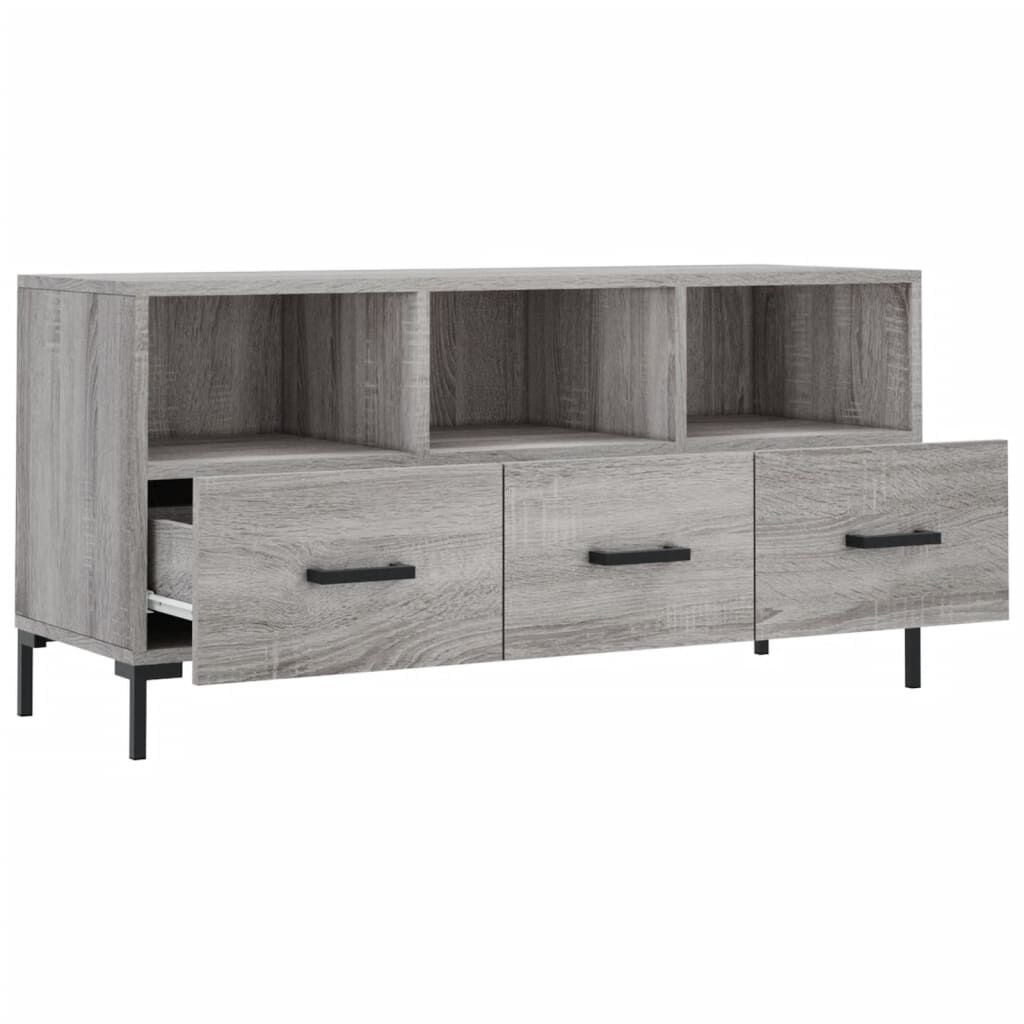vidaXL Έπιπλο Τηλεόρασης Γκρι Sonoma 102 x 36 x 50 εκ. Επεξεργ. Ξύλο