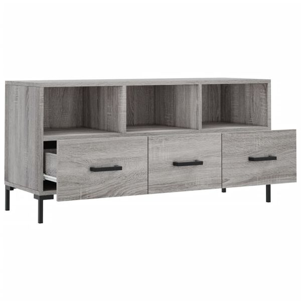 vidaXL Έπιπλο Τηλεόρασης Γκρι Sonoma 102 x 36 x 50 εκ. Επεξεργ. Ξύλο