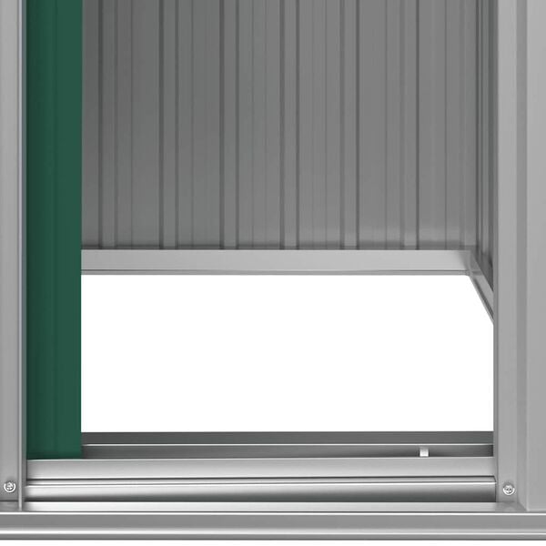 vidaXL Αποθήκη Κήπου Πράσινη 126x97,5x177 εκ. Γαλβανισμένο Ατσάλι