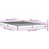 vidaXL Πλαίσιο Κρεβατιού Γκρι Sonoma 120x200 εκ. Επεξ. Ξύλο & Μέταλλο
