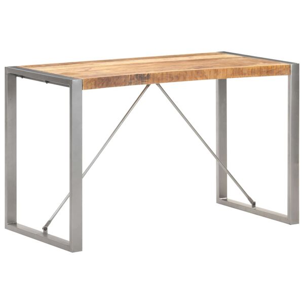 vidaXL Τραπεζαρία 120 x 60 x 75 εκ. από Μασίφ Ακατέργαστο Ξύλο Μάνγκο