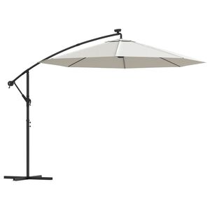 vidaXL &Omicron;&mu;&pi;&rho;έ&lambda;&alpha; &Kappa;&rho;&epsilon;&mu;&alpha;&sigma;&tau;ή &mu;&epsilon; LED &Chi;&rho;ώ&mu;&alpha; Ά&mu;&mu;&omicron;&upsilon; 300 &epsilon;&kappa;. &Mu;&epsilon;&tau;&alpha;&lambda;&lambda;&iota;&kappa;ό&sigmaf; &Iota;&sigma;&tau;ό&sigmaf;