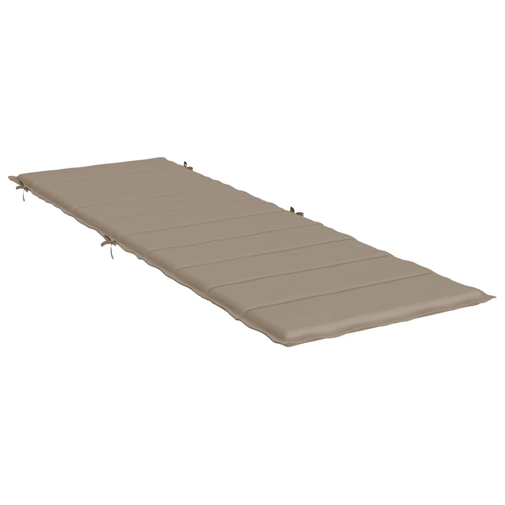 vidaXL Μαξιλάρι Ξαπλώστρας Taupe 186x58x4εκ. από Ύφασμα Oxford