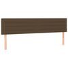 vidaXL Κρεβάτι Boxspring με Στρώμα Σκούρο Καφέ 160x200 εκ Υφασμάτινο