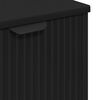 vidaXL Σετ Επίπλων Μπάνιου με συρτάρι 3 pcs Μαύρο 39.5 x 36 x 88 εκ