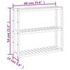 vidaXL Ράφι Μπάνιου 3 Επιπέδων Επιτοίχιο 60x15x54 εκ. από Μπαμπού