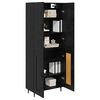 vidaXL Highboard 2 pcs &Mu;&alpha;ύ&rho;&eta; &delta;&rho;&upsilon;&sigmaf; &Sigma;ύ&nu;&theta;&epsilon;&tau;&omicron; &Xi;ύ&lambda;&omicron; &kappa;&alpha;&iota; &Gamma;&upsilon;&alpha;&lambda;ί