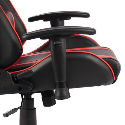 vidaXL Καρέκλα Gaming Περιστρεφόμενη Κόκκινη από PVC