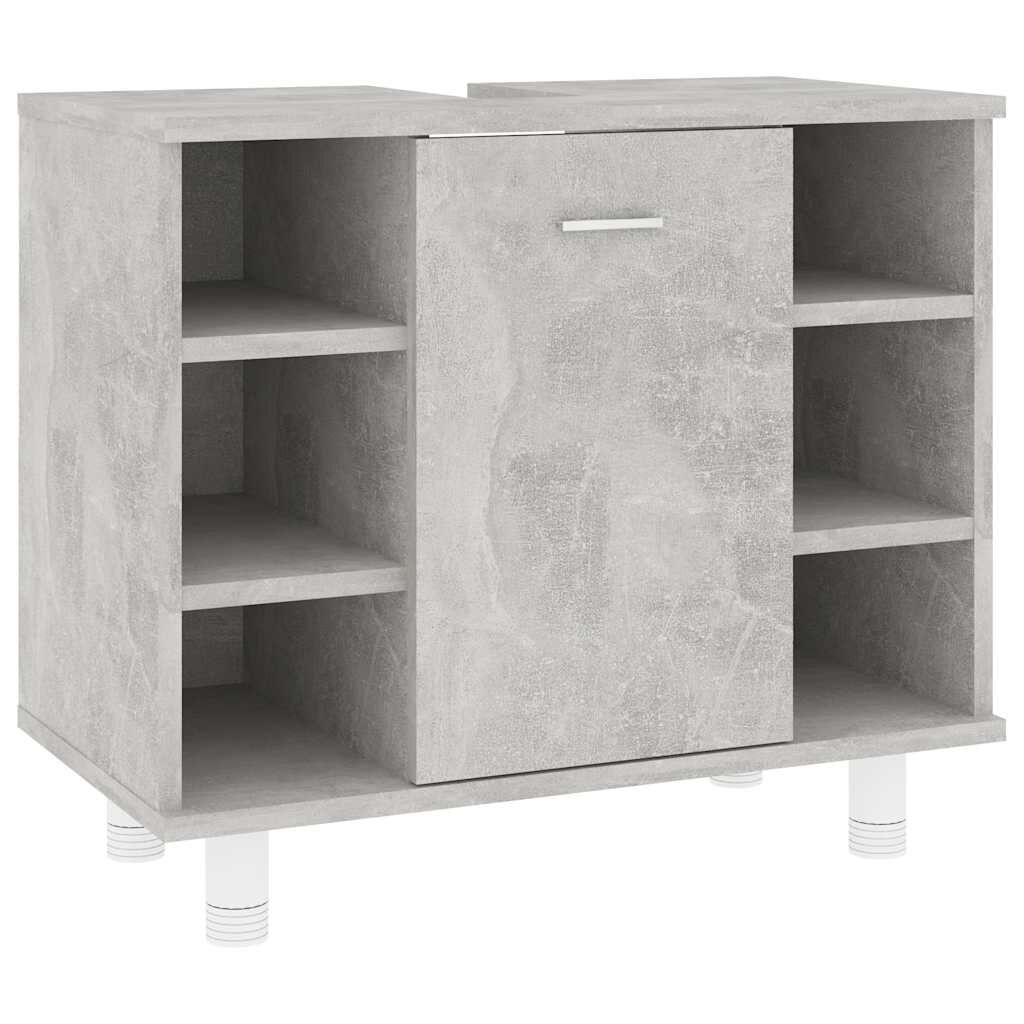 vidaXL Ντουλάπι Νιπτήρα Γκρι Σκυροδέματος 60x32x53,5 εκ. Μοριοσανίδα