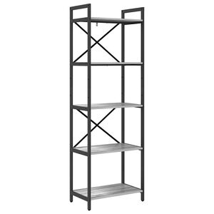 vidaXL &Rho;ά&phi;&iota; &Beta;&iota;&beta;&lambda;ί&omega;&nu; 5 &epsilon;&pi;ί&pi;&epsilon;&delta;&alpha; 56 x 34 x 171 &epsilon;&kappa; &Epsilon;&pi;&epsilon;&xi;&epsilon;&rho;&gamma;&alpha;&sigma;&mu;έ&nu;&omicron; &Xi;ύ&lambda;&omicron;