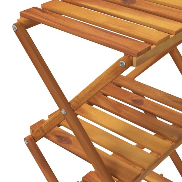 vidaXL Ραφιέρα με 3 Επίπεδα Καφέ 43x31x63 εκ. από Μασίφ Ξύλο Ακακίας